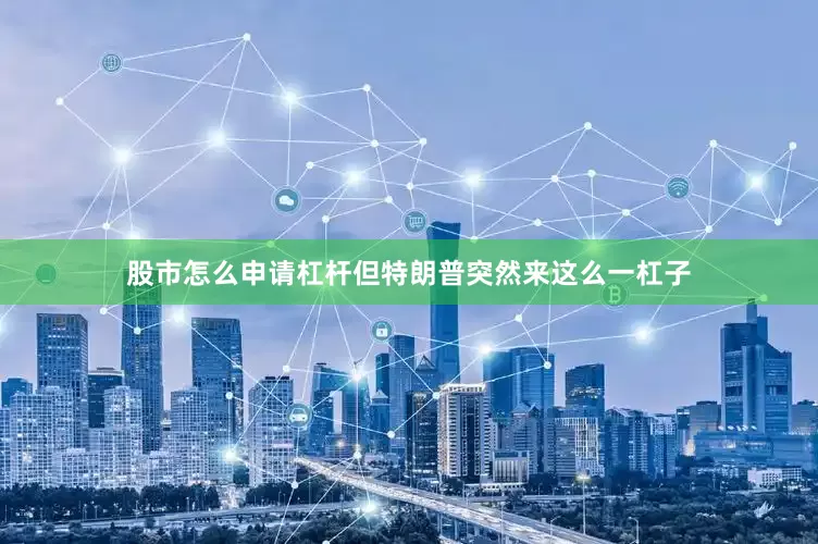 股市怎么申请杠杆但特朗普突然来这么一杠子